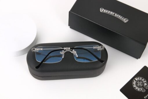 Gọng Kính Khoan Titanium Cao Cấp Chrome Hearts POLLS III - Ảnh 6